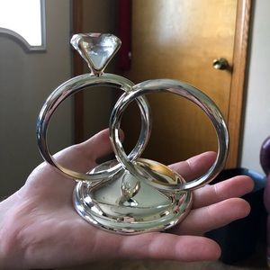 DIAMOND RING DESIGNED CAKE TOPPER